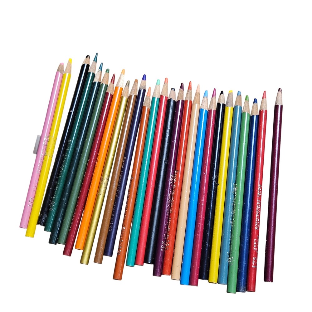 Lot of 27 Vintage Berol Prismacolor Colored Pencils Assorted Multi USA Made